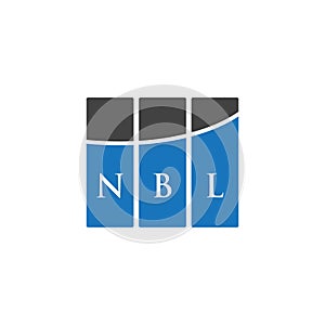 NBL letter logo design on WHITE background. NBL creative initials letter logo concept. NBL letter design
