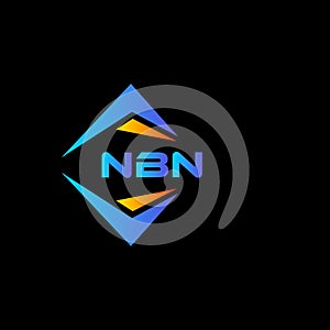 NBN abstract technology logo design on Black background. NBN creative initials letter logo concept