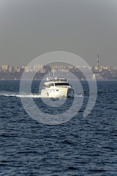 boat sailing on the sea