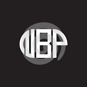 NBP letter logo design on black background. NBP creative initials letter logo concept. NBP letter design