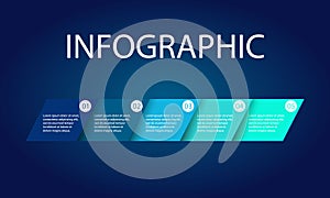 Presentation template flat design vector illustration for web design marketing advertising photo