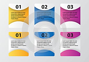 Presentation template flat design illustration for web design marketing advertising photo