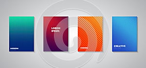 Presentation template flat design illustration for web design marketing advertising photo