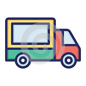 Cargo, delivery services, delivery, shipping fully editable vector icon photo