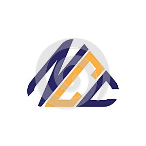 NCC letter logo creative design with vector graphic, NCC