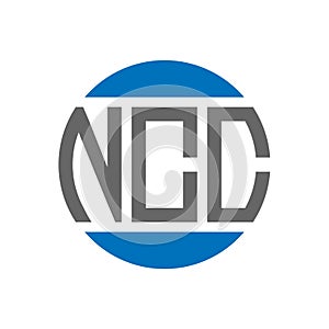 NCC letter logo design on white background. NCC creative initials circle logo concept. NCC letter design