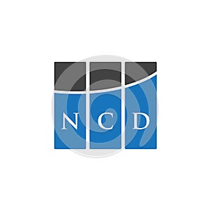 NCD letter logo design on WHITE background. NCD creative initials letter logo concept. NCD letter design