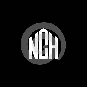 NCH letter logo design on BLACK background. NCH creative initials letter logo concept. NCH letter design