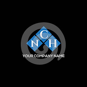 NCH letter logo design on BLACK background. NCH creative initials letter logo concept. NCH letter design