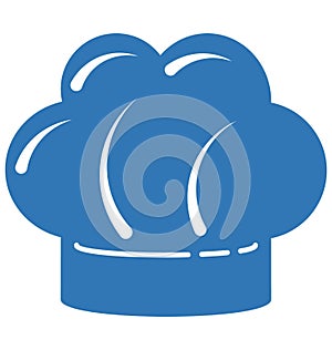 Chef Hat Color Vector Illustration Isolated Fully Editable