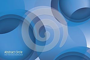Circles Abstract background with blue background