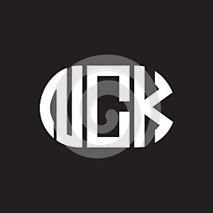 NCK letter logo design on black background. NCK creative initials letter logo concept. NCK letter design