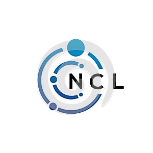 NCL letter technology logo design on white background. NCL creative initials letter IT logo concept. NCL letter design