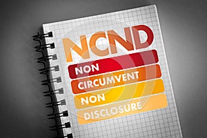 NCND - Non-Circumvent and Non-Disclosure
