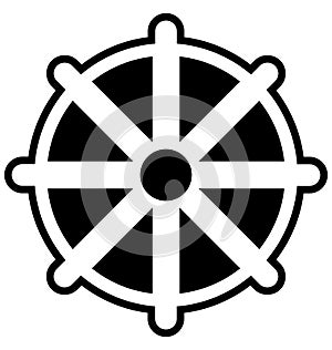 Cog, cogwheel Isolated Vector Icon can be easily modified or edit