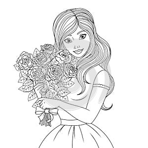 NColoring the Beautiful Princessnn photo