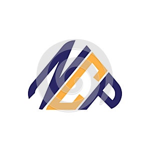 NCP letter logo creative design with vector graphic, NCP