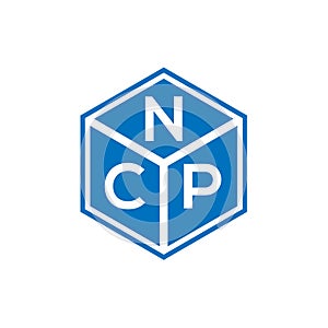 NCP letter logo design on black background. NCP creative initials letter logo concept. NCP letter design photo