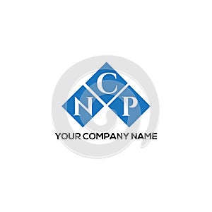 NCP letter logo design on BLACK background. NCP creative initials letter logo concept. NCP letter design