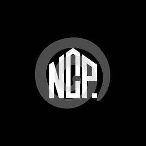 NCP letter logo design on BLACK background. NCP creative initials letter logo concept. NCP letter design photo