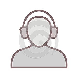 Customer care Line Style vector icon which can easily modify or edit