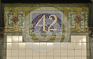 42nd Street NYC Subway Sign photo