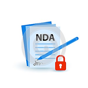 NDA or Non-Disclosure Contract, Legal Restrictions Concept