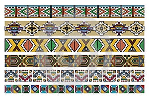 Ndebele African Border Pattern Art 2 photo