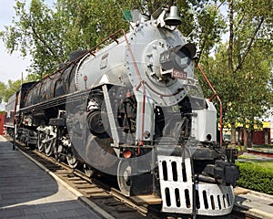 NdeM 3034 Steam Locomotive (Baldwin 73019 1946) at National Railway Museum in Puebla, Mexico