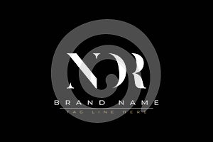 NDR abstract letter logo design
