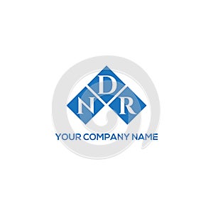 NDR letter logo design on BLACK background. NDR creative initials letter logo concept. NDR letter design