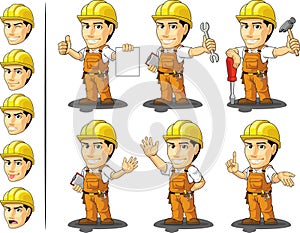 Ndustrial Construction Worker Mascot 2