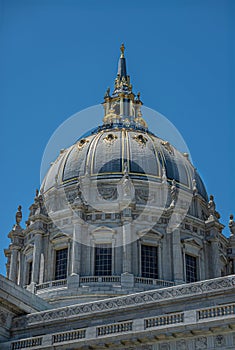 NE City Hall dome closeup, San Francisco, CA, USA