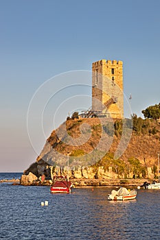 Nea Fokea port in Kassandra, Greece