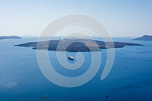 Nea Kameni,Greek island, Santorini caldera