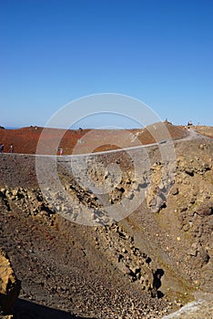 Nea Kameni island near Santorini, Cyclades, Greece