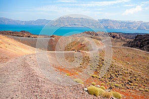 Nea Kameni volcanic island, Santorini