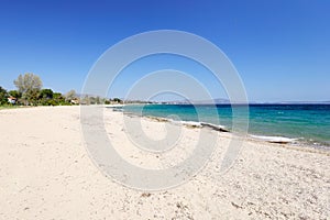 Nea Makri beach in Attica near Athens, Greece photo