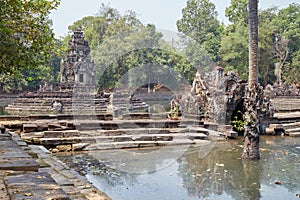 Neak Pean in Angkor, Cambodia, Built as Jayavarman VII as a Healing Temple
