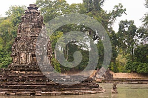 Neak Pean in Angkor. a famous Historical site(UNESCO World Heritage) in Angkor, Siem Reap, Cambodia.