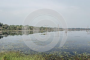 Neak Pean lake at Angkor city