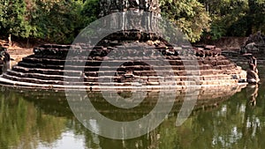 Neak Pean- religious architecture landmarks buildings complex near Siem Reap, Cambodia