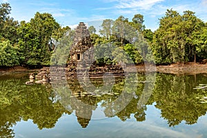 Neak Pean temple at Angkor, Cambodia