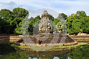 Neak Pean temple at Angkor in Cambodia