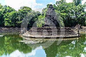 Neak Pean Temple The entwined serpents