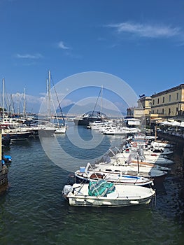 Neapol coast port ships italy