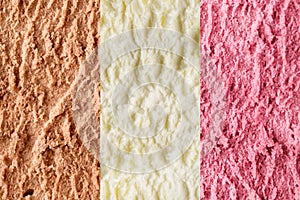 Neapolitan ice cream background
