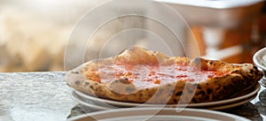 Neapolitan pizza without mozzarella