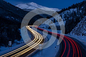 Traffic on I-70, Colorado