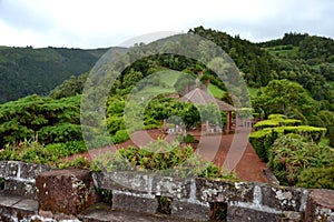 Near Viewpoint Porta da Madrugada in Sao Miguel island, Azores photo